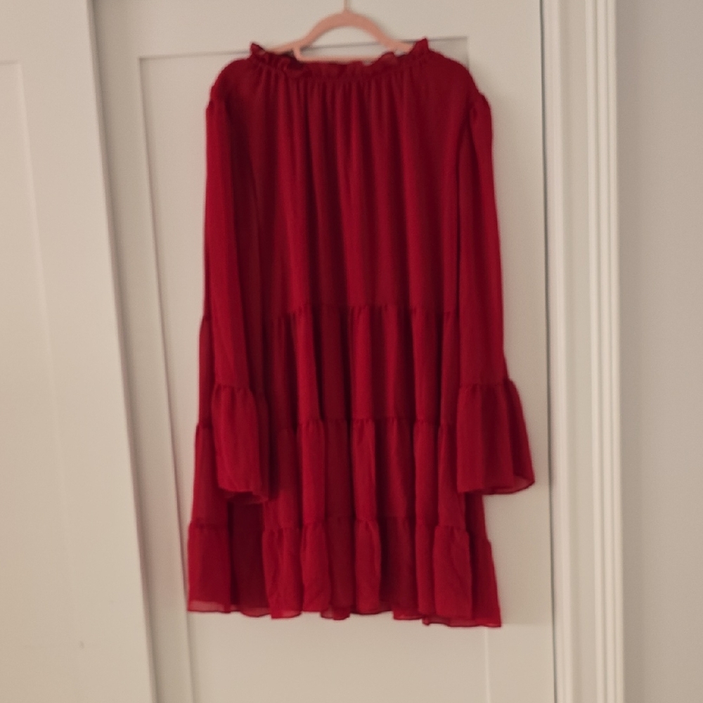 Emma & Michele Vibrant Red Dress